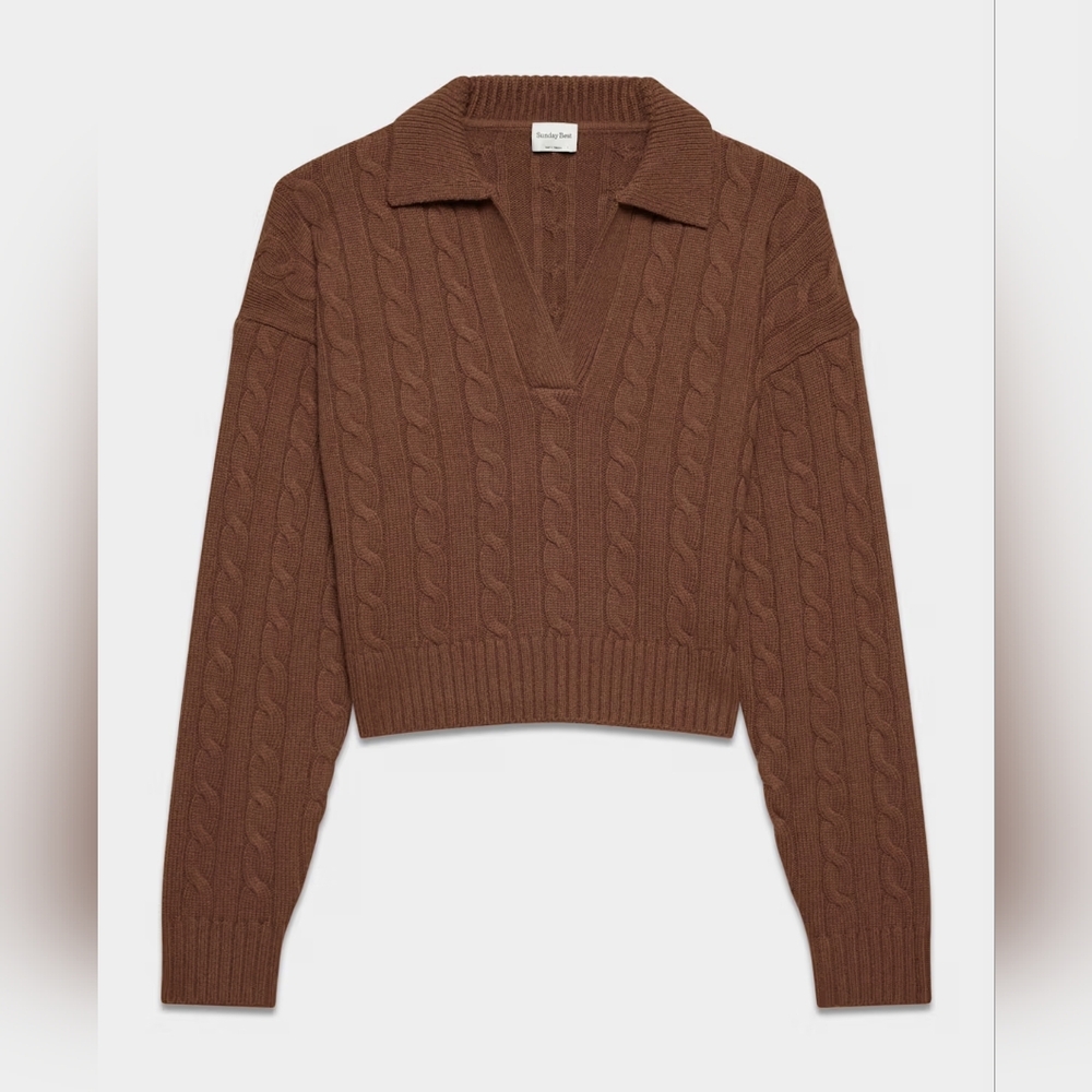 Sunday Best Lottie Sweater In Camel Size XS